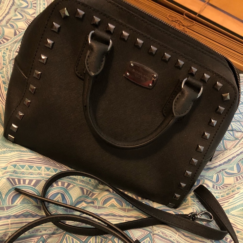 Michael Kors Black Stud Purse